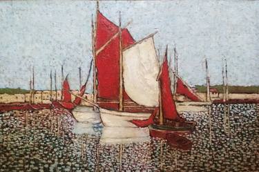 Print of Impressionism Ship Paintings by Arthur Isayan