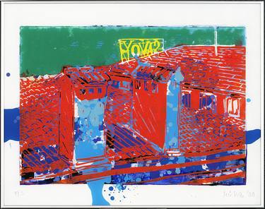Print of Expressionism Cities Printmaking by Mathias Muehle