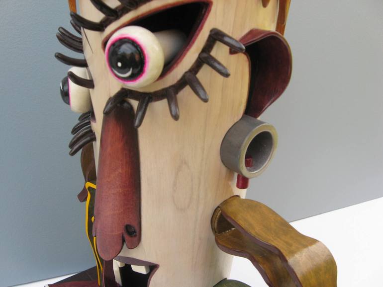 Original Art Deco Humor Sculpture by Marc Maillet