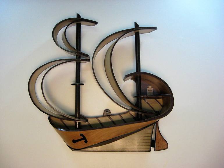 Original Sailboat Sculpture by marc maillet
