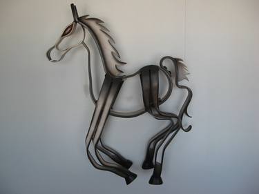 Original Impressionism Horse Sculpture by marc maillet