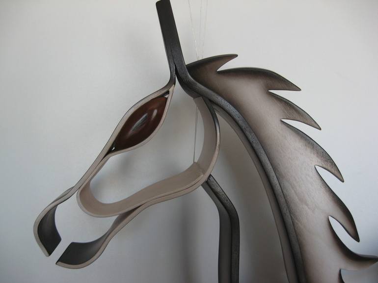 Original Impressionism Horse Sculpture by marc maillet