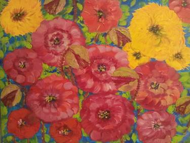 Original Realism Floral Painting by Mariya Doroseff