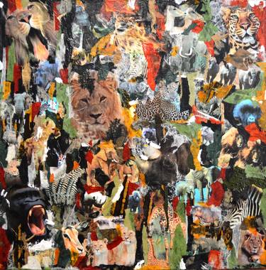 Print of Expressionism Animal Collage by SA Barone