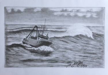 Original Illustration Seascape Drawings by Paul Johnson