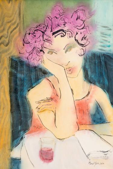 Original Figurative Women Paintings by Marcel Garbi