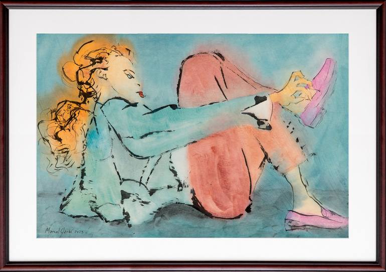 Original Women Painting by Marcel Garbi