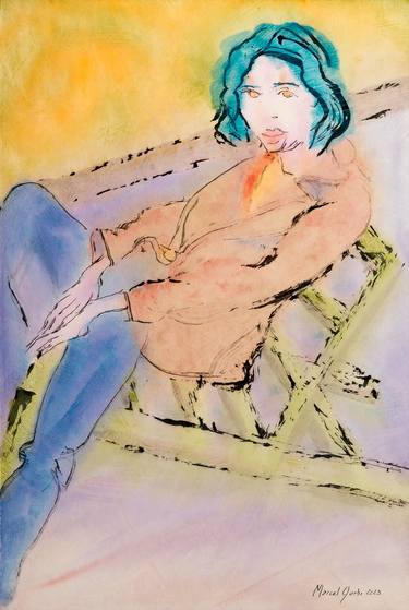 Original Figurative Women Paintings by Marcel Garbi