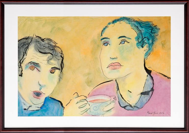 Original Figurative Men Painting by Marcel Garbi