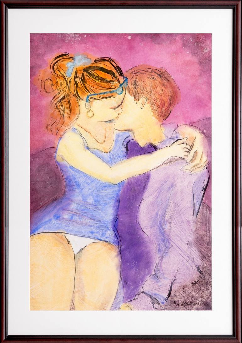 Original Love Painting by Marcel Garbi