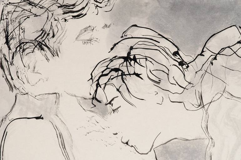 Original Love Drawing by Marcel Garbi