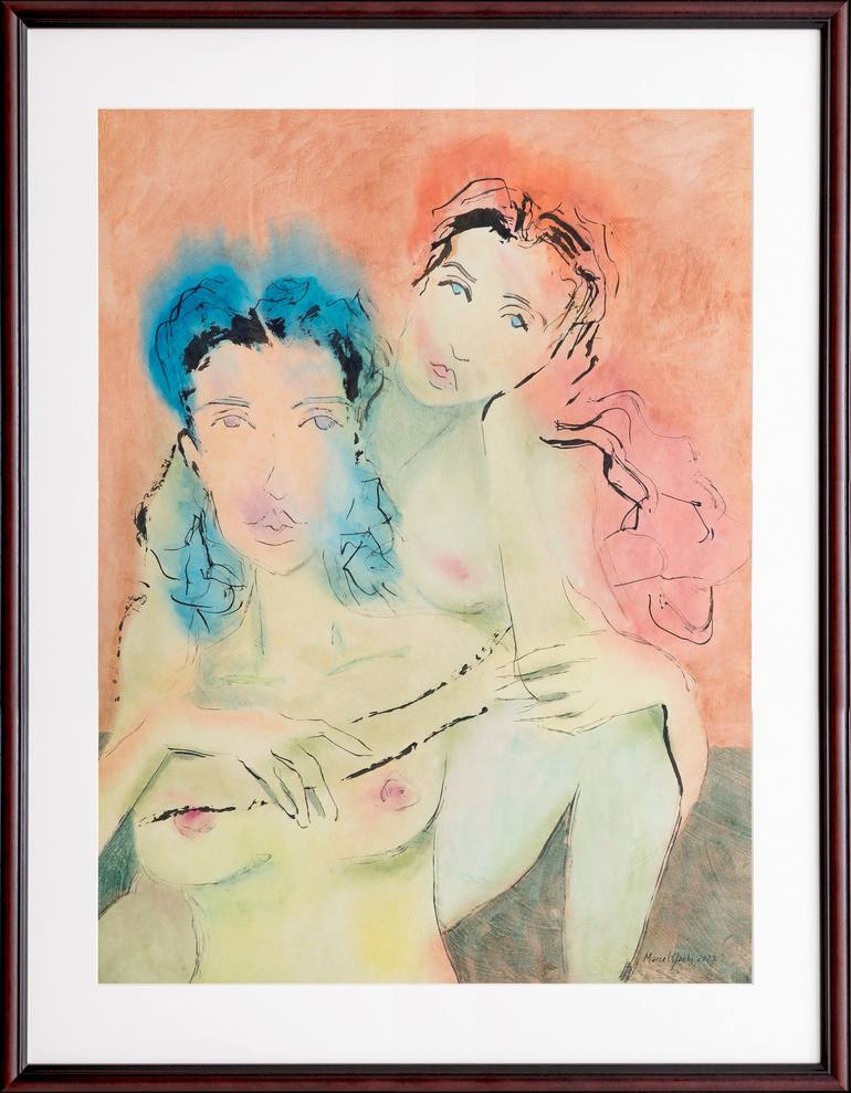 Original Nude Painting by Marcel Garbi