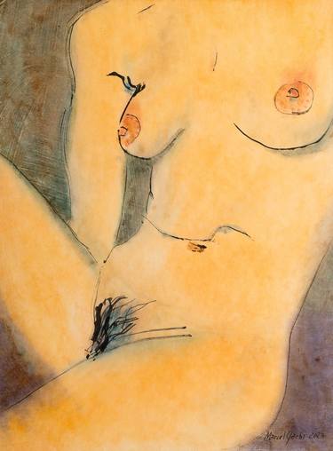 Original Figurative Nude Paintings by Marcel Garbi