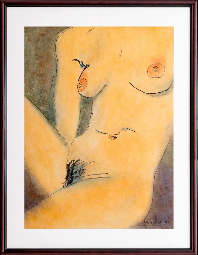 Original Nude Painting by Marcel Garbi