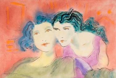 Original Figurative Women Paintings by Marcel Garbi