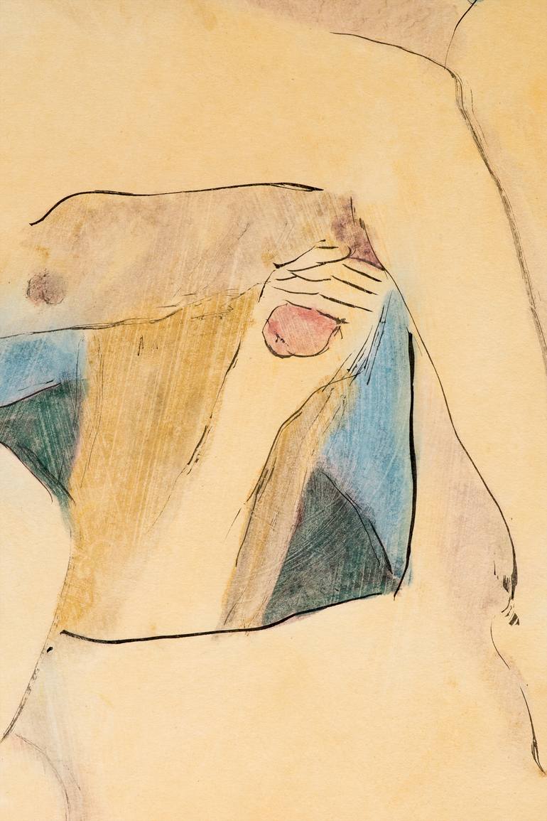 Original Figurative Nude Painting by Marcel Garbi