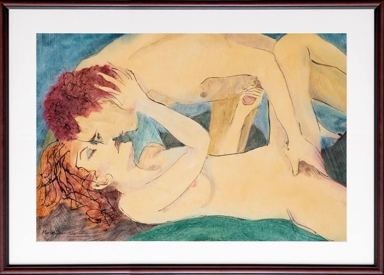 Original Nude Painting by Marcel Garbi