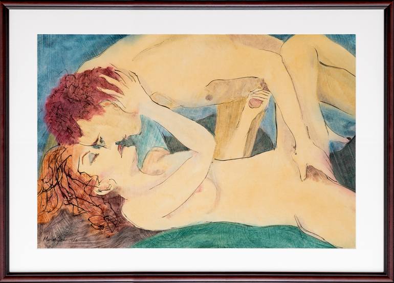 Original Figurative Nude Painting by Marcel Garbi