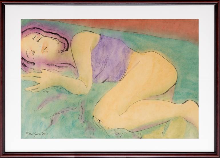 Original Figurative Women Painting by Marcel Garbi