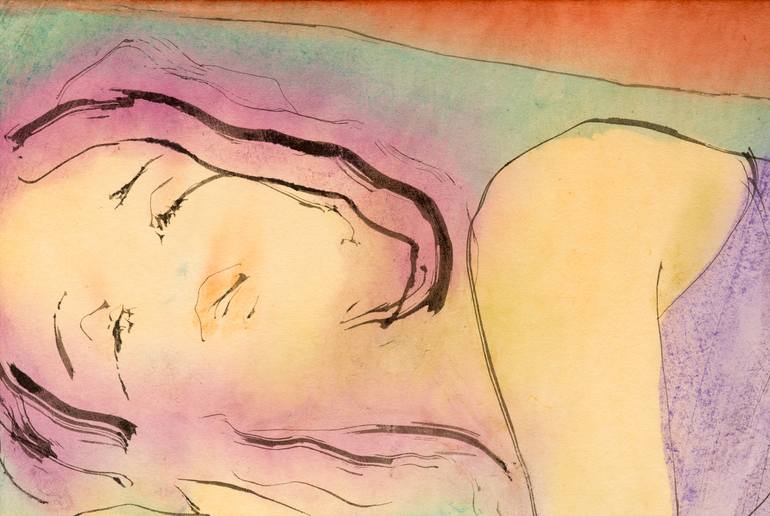 Original Figurative Women Painting by Marcel Garbi