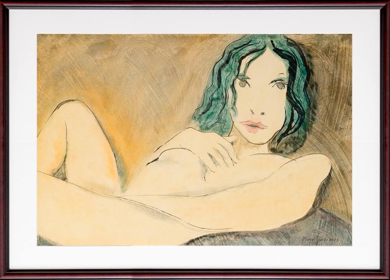 Original Figurative Nude Painting by Marcel Garbi