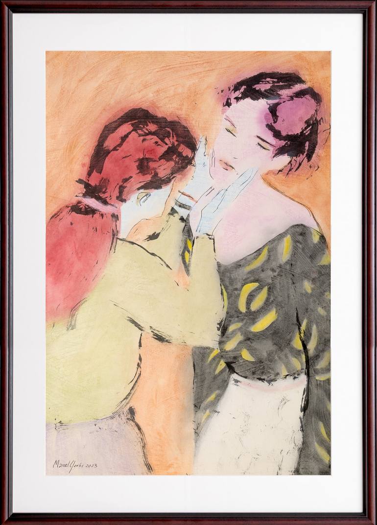 Original Love Painting by Marcel Garbi