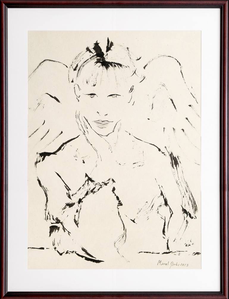 Original Figurative Fantasy Drawing by Marcel Garbi