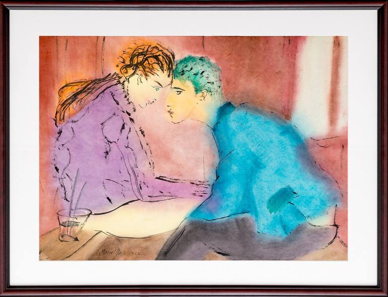 Original Love Painting by Marcel Garbi