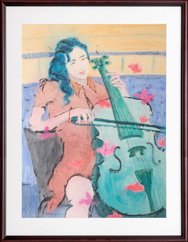 Original Expressionism Music Painting by Marcel Garbi