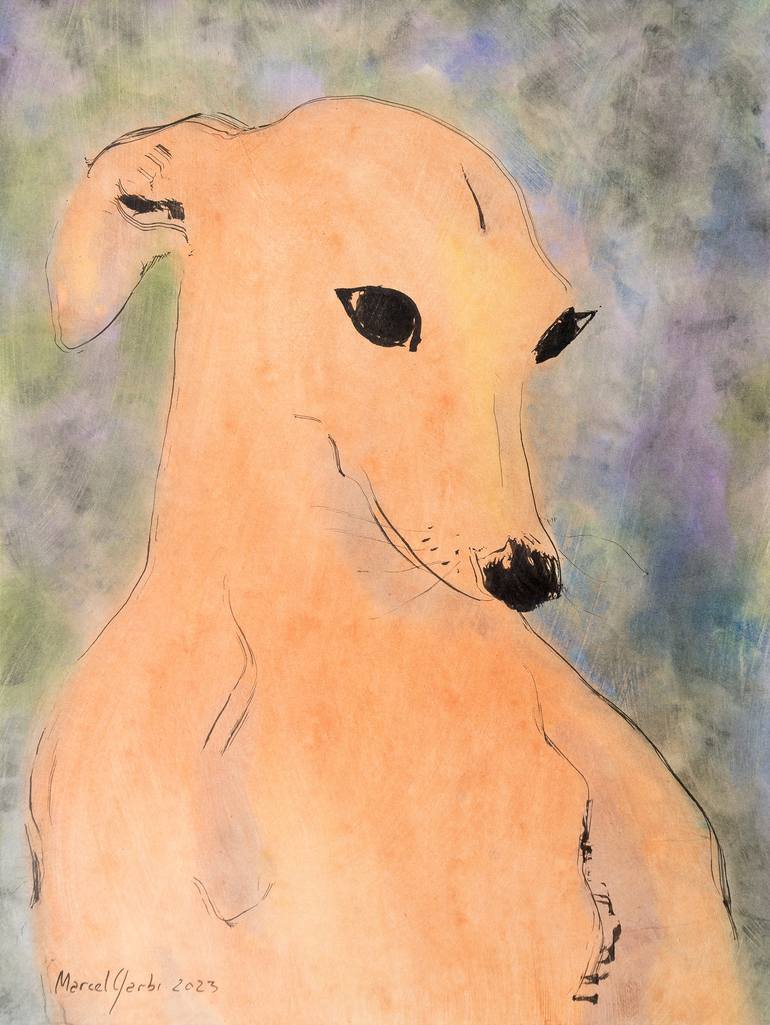 Original Figurative Animal Paintings by Marcel Garbi
