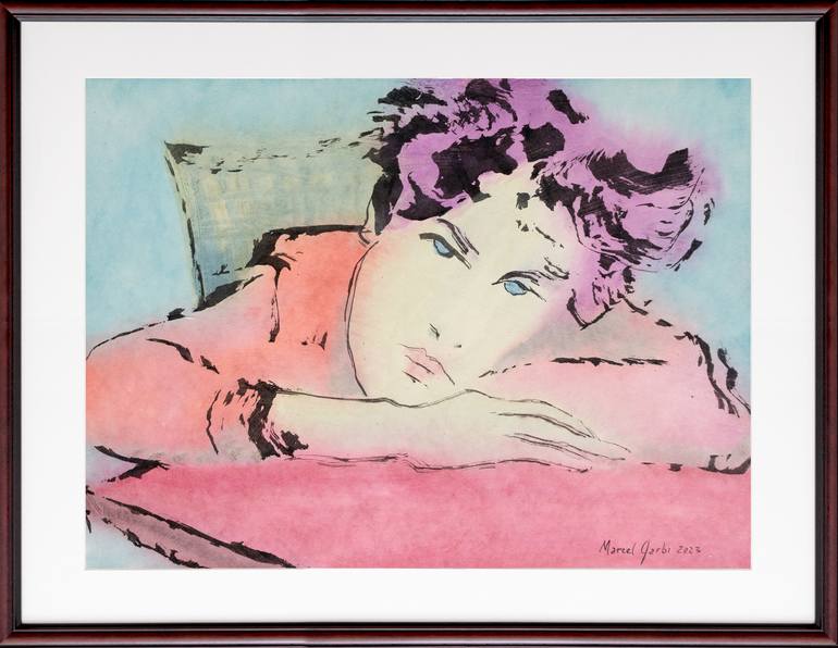 Original Figurative People Painting by Marcel Garbi