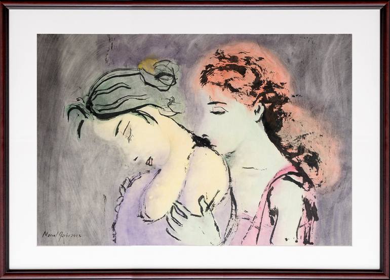 Original Women Painting by Marcel Garbi