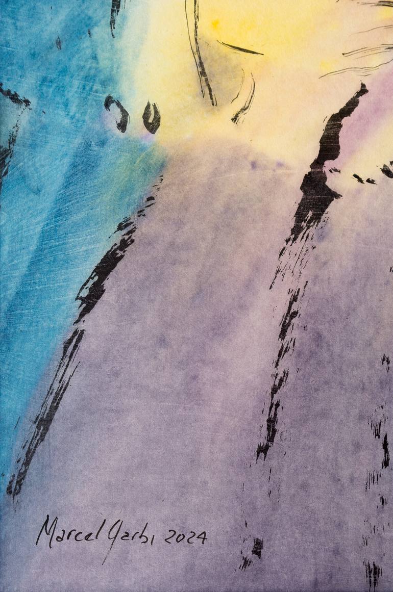 Original Expressionism Love Painting by Marcel Garbi