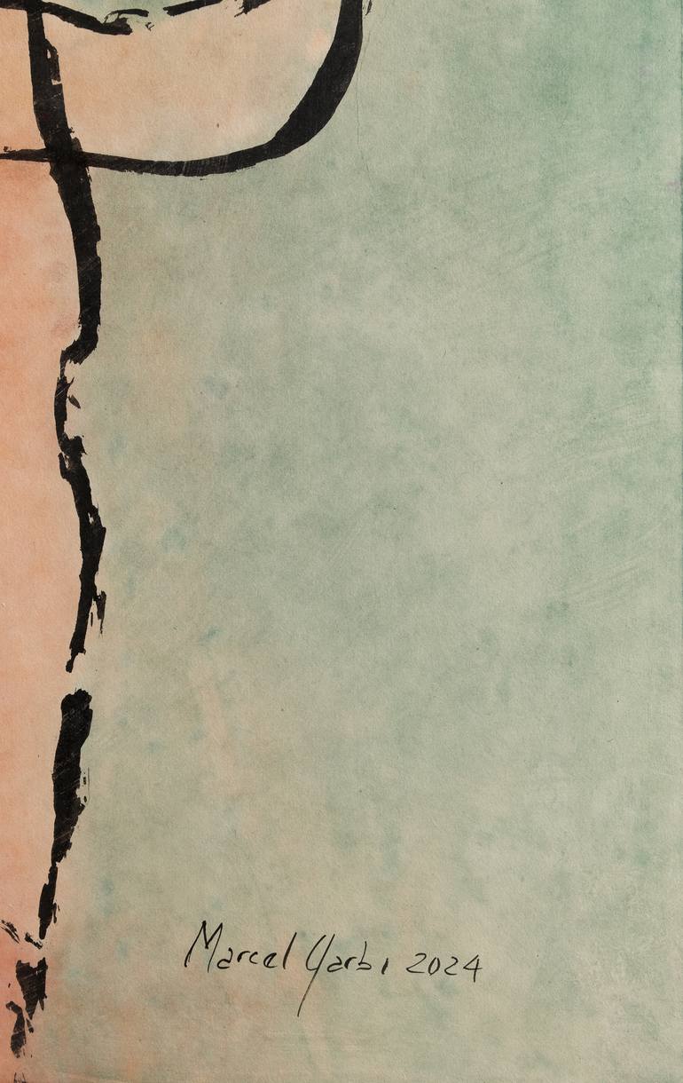 Original Expressionism Nude Painting by Marcel Garbi