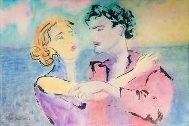 Original Figurative Love Paintings by Marcel Garbi