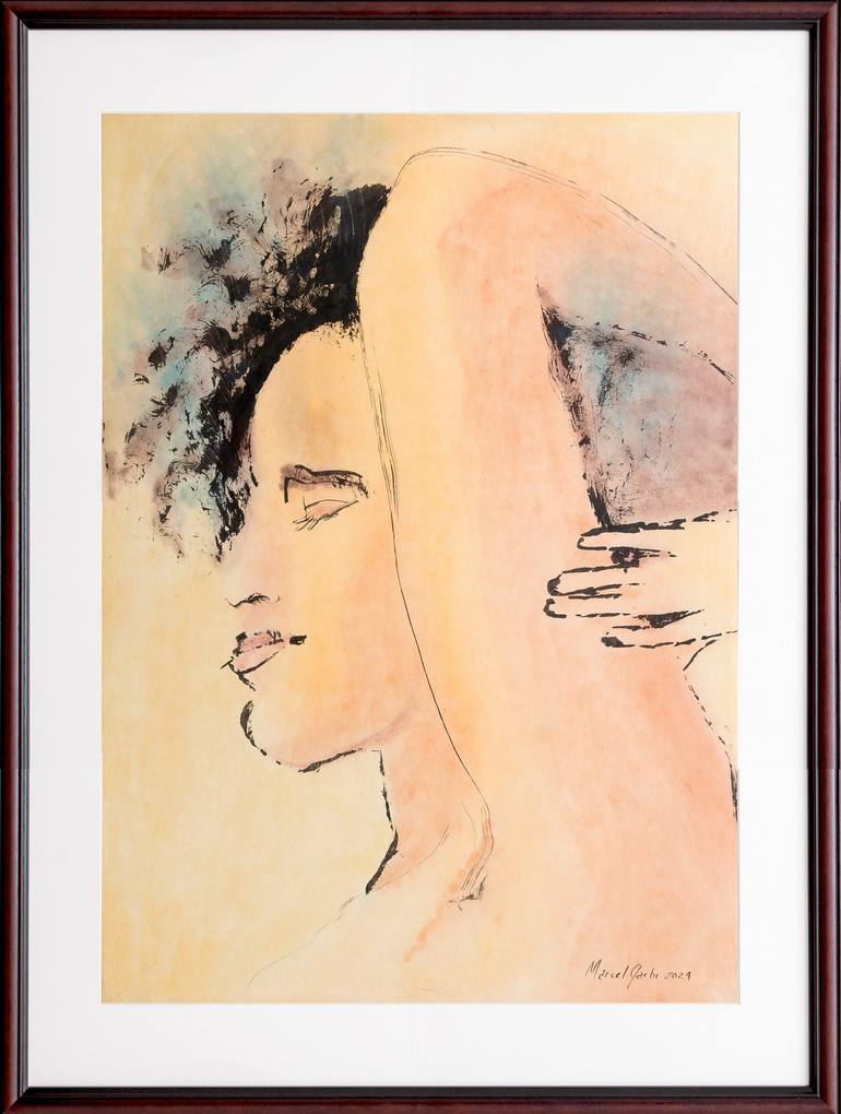 Original Figurative Women Painting by Marcel Garbi