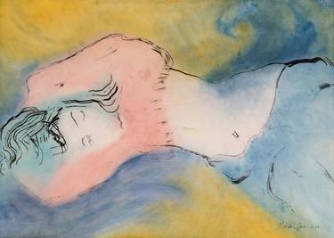 Original Figurative Women Paintings by Marcel Garbi