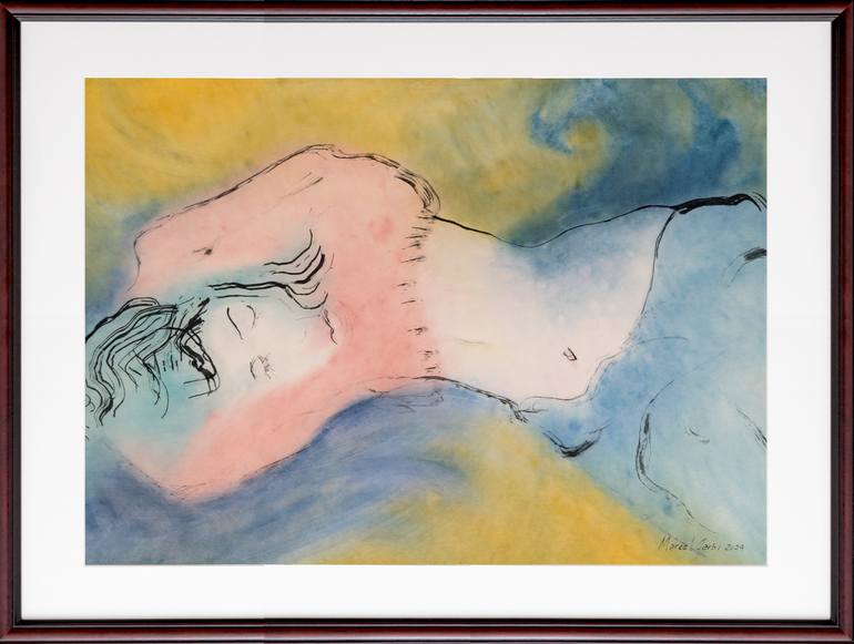 Original Figurative Women Painting by Marcel Garbi