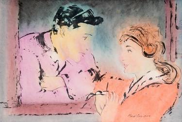 Original Figurative Love Paintings by Marcel Garbi