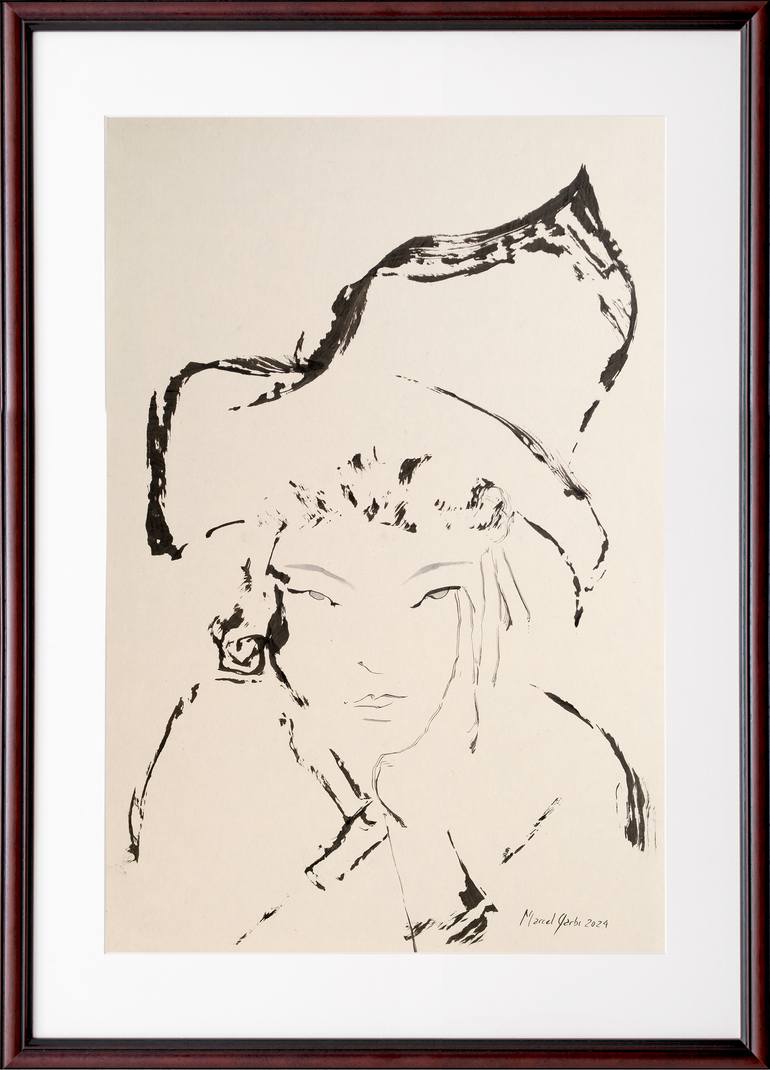 Original Minimalism Fashion Drawing by Marcel Garbi