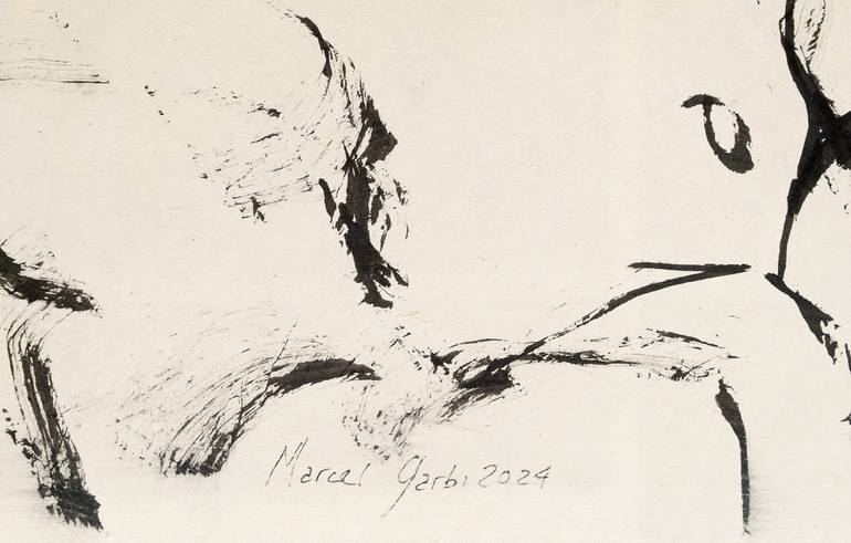 Original Figurative Men Drawing by Marcel Garbi