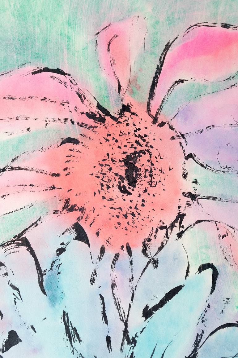 Original Figurative Floral Painting by Marcel Garbi