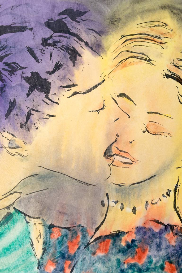 Original Figurative Love Painting by Marcel Garbi
