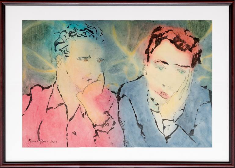 Original Figurative Men Painting by Marcel Garbi