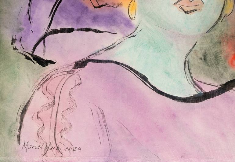 Original Figurative Fashion Painting by Marcel Garbi