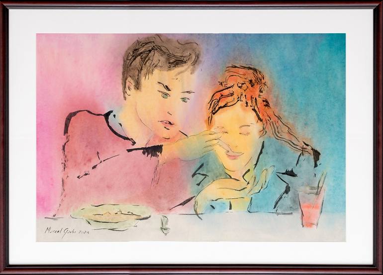 Original Love Painting by Marcel Garbi