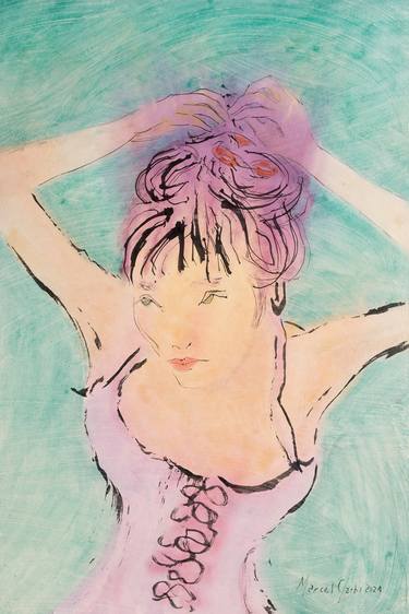 Original Women Painting by Marcel Garbi