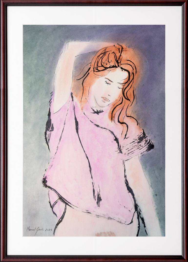 Original Figurative Women Painting by Marcel Garbi