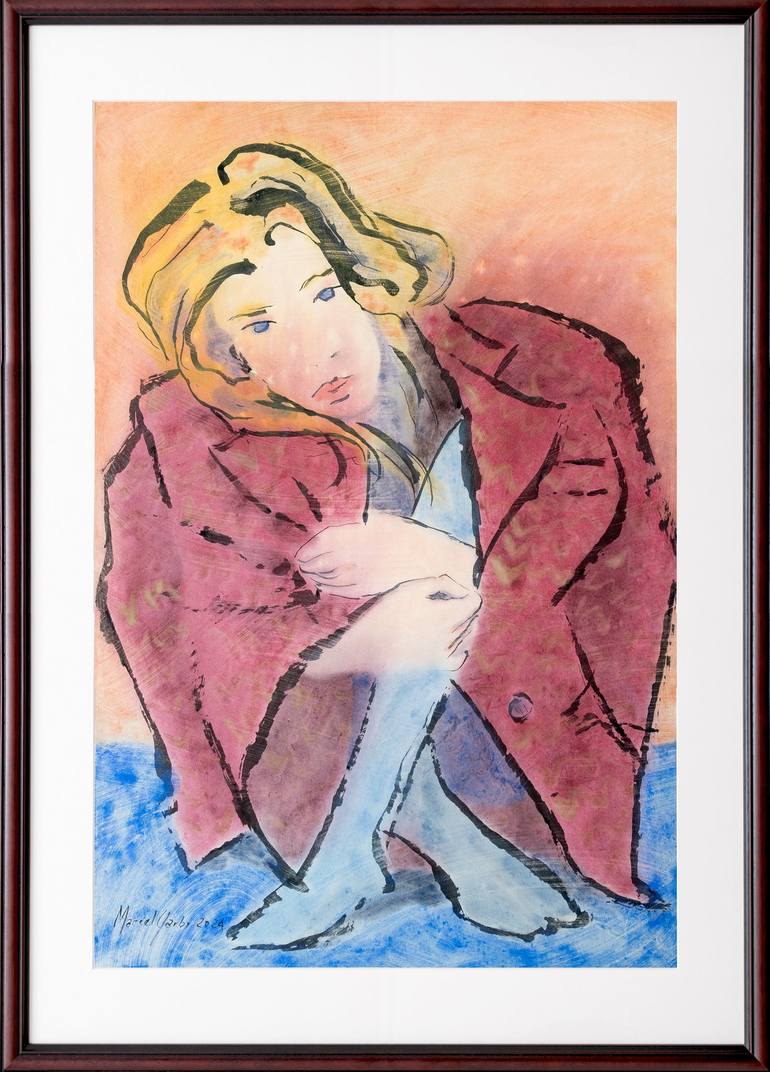 Original Figurative Love Painting by Marcel Garbi