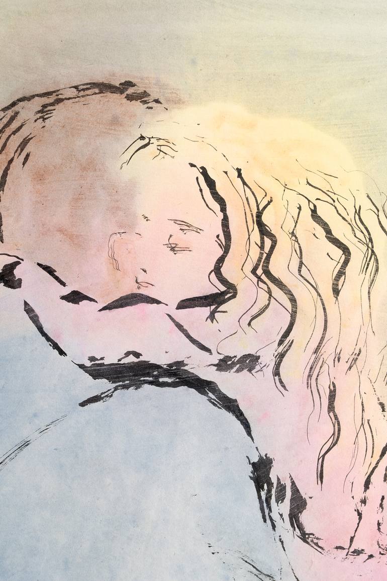 Original Figurative Love Painting by Marcel Garbi